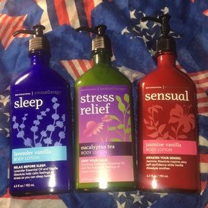 Bath & body works aromatherapy body lotion bundle
